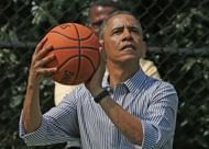 US President Barack Obama, a long-time basketball fan