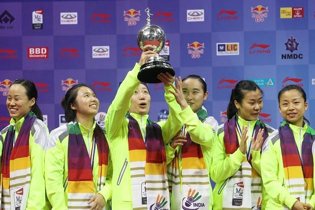 China overwhelm Japan to clinch 13th Uber Cup title