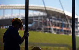 Construction of stadium for 2014 FIFA World Cup opener will not be finished in time