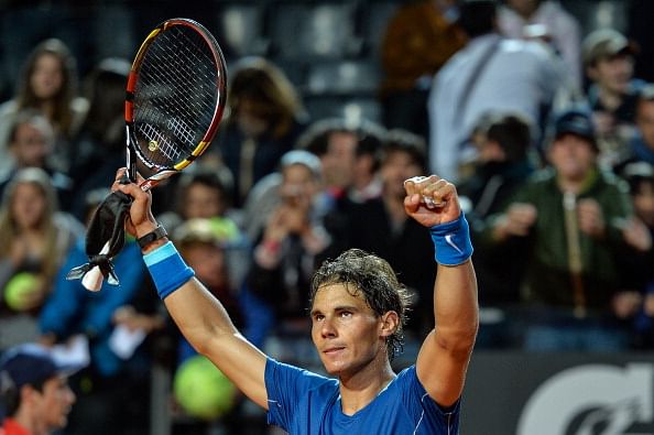 Rome Masters: Rafael Nadal battles past Gilles Simon to reach 3rd round
