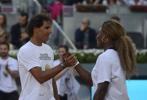 Rafael Nadal and Serena Williams, the top seeds at the Madrid Open