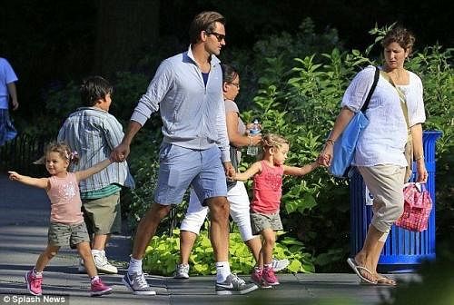 Roger Federer and his family enjoying a 'normal' day out