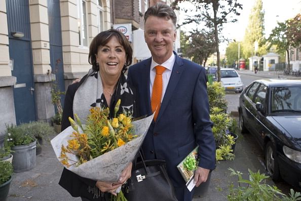 Louis Van Gaal's wife spotted house hunting in Manchester