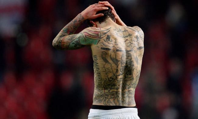 Tattooed Arms Daniel Agger Liverpool Editorial Stock Photo - Stock Image |  Shutterstock