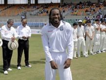 Chris Gayle joins 7000-run club in his 100th Test