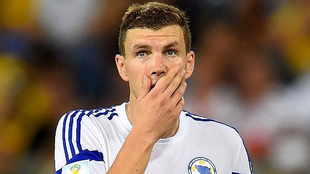Bosnia's Edin Dzeko blames referee for loss against Nigeria