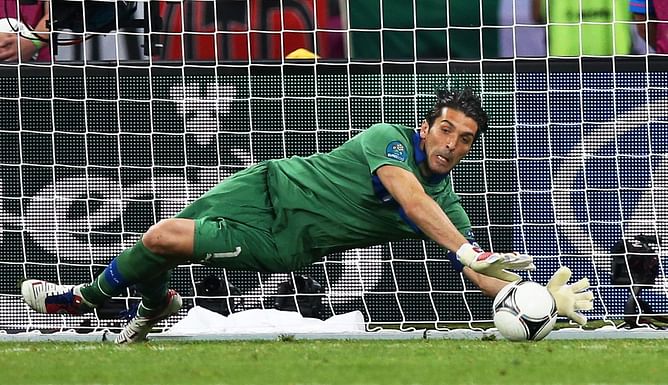 Italy's Gianluigi Buffon out for the clash against England