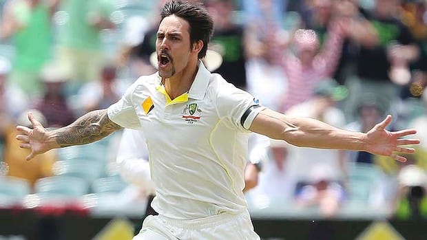best bowling performance of Mitchell Johnson