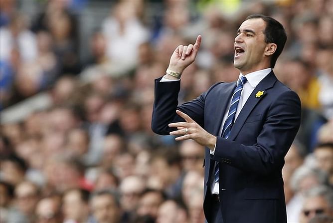 Roberto Martinez spotted at Holland training scouting Man United target Bruno Martins Indi