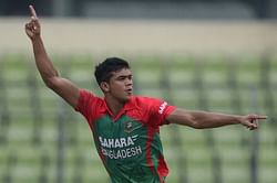 A record-breaking debut for Bangladesh's Taskin Ahmed