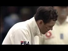 Video: Steve Harmison's delivery hits Ricky Ponting in the face