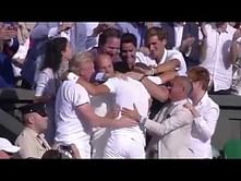 Wimbledon 2014: Novak Djokovic celebrates his victory by eating grass