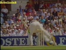 Video: Ian Botham's embarrassing dismissal against Curtly Ambrose in 1991