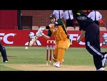 Video: Shane Watson breaks his bat against England