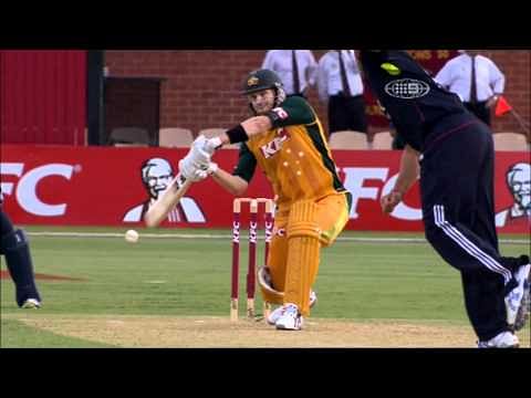 Video: Shane Watson breaks his bat against England