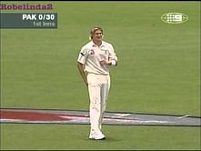 Video: Shane Watson slips while bowling on debut
