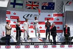 Top 5 drivers from the British Grand Prix
