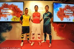 Arsenal unveil new Puma kits for 2014-15 season