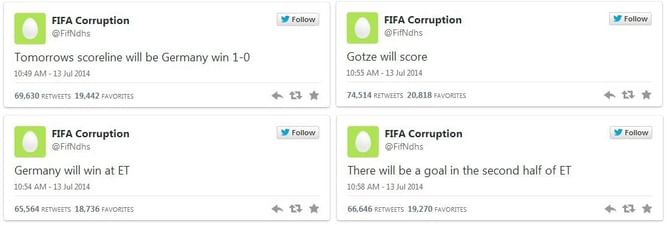 This is how a Twitter user predicted the exact results a day prior to the World Cup
