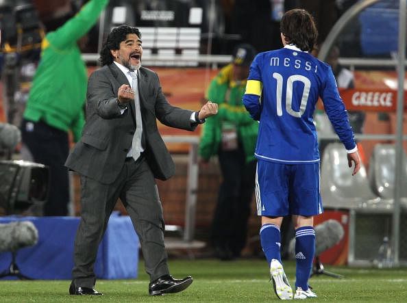 Diego Maradona: "With me, Messi played five times better than with Sabella"