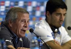 Uruguay coach Oscar Tabarez reportedly claims Luis Suarez's transfer to Barcelona was arranged in November 2013