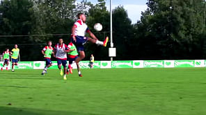 Arsenal's Alex Oxlade-Chamberlain's skills in training will make your jaw drop