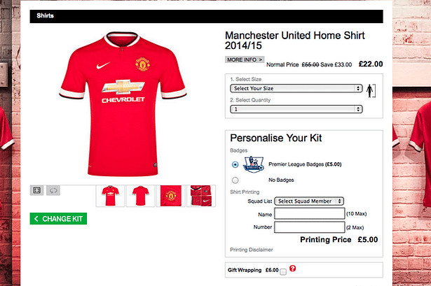 manchester jersey price