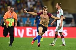 Who was this popular pitch invader at the FIFA World Cup 2014 final?