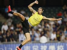 Zlatan Ibrahimovic scores gravity defying back heel goal in PSG training