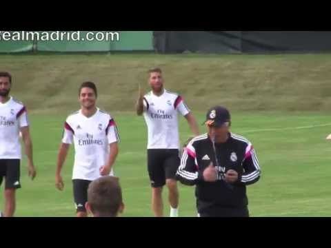 Video: Real Madrid switch to American football ahead of the Manchester United game