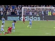 Video: MLS striker kicks own boot into goal while taking a shot