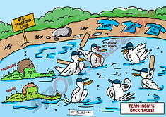 Comic: Team India's duck tales - BC Quack, MC Quack