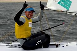Australia's Tom Burton wins gold in men's laser at Rio 2016 sailing test event