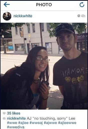 AJ Lee's rule when it comes to male fans wanting photos