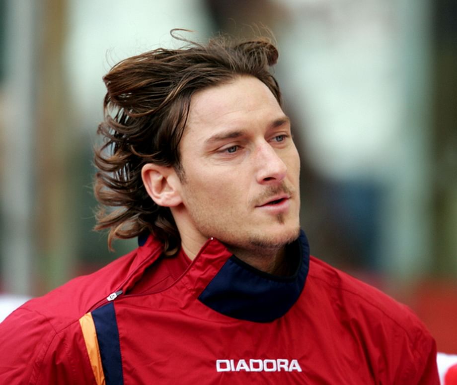 Francesco Totti, captain of team AS ROMA during Diadora Launches