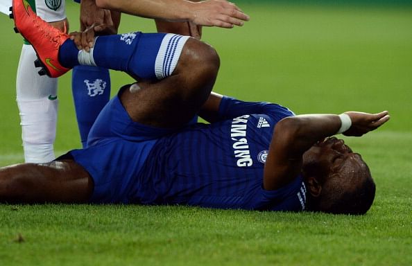 Report: Chelsea striker Didier Drogba could be out for 'four to six months' with ankle injury