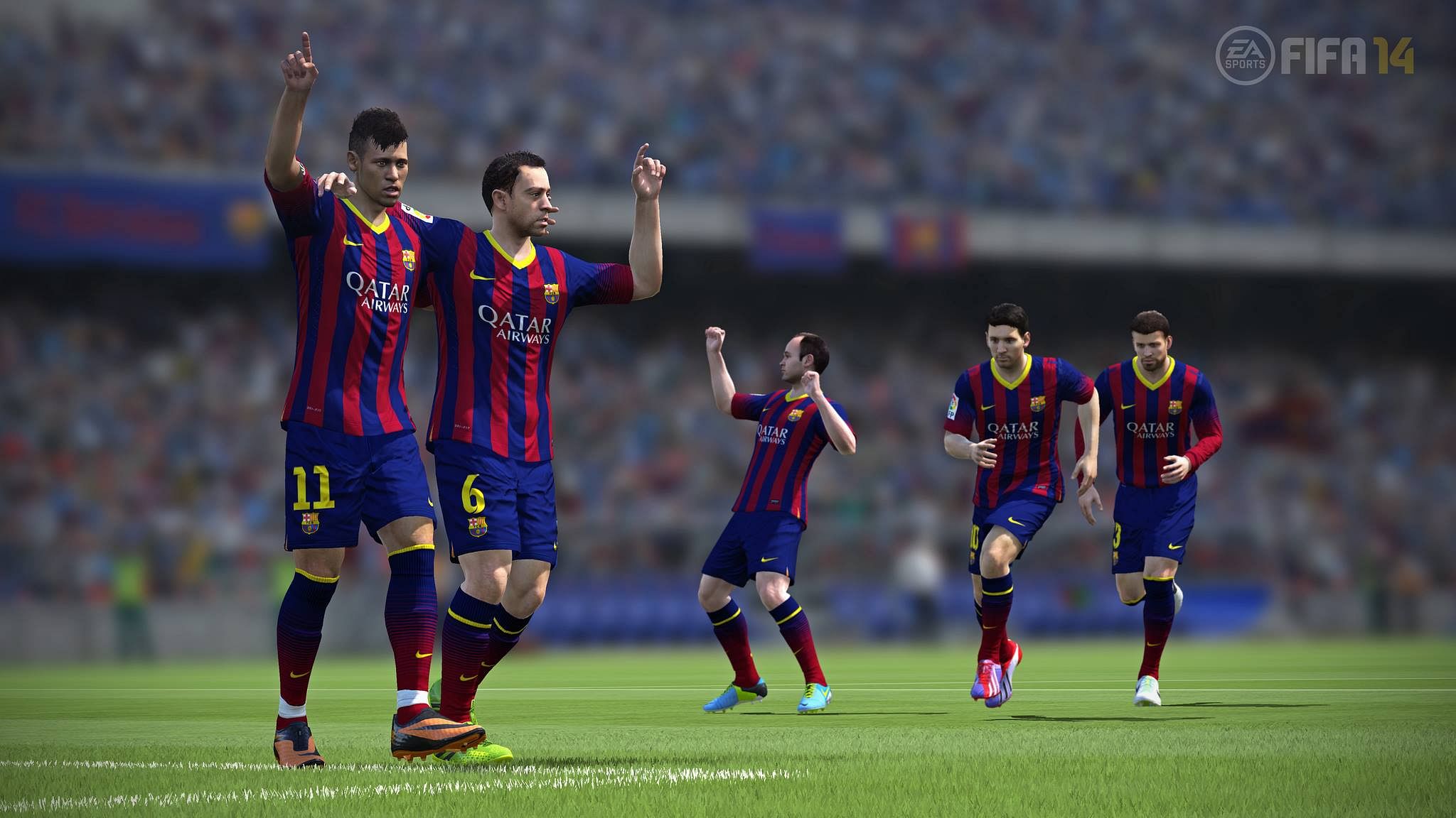 Play FIFA 14 as FC Barcelona on mobile telephones