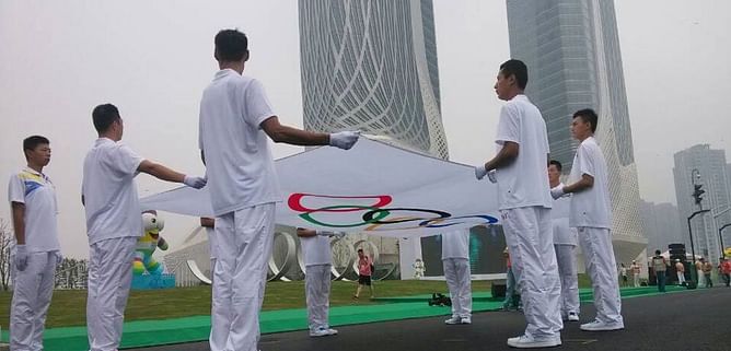 Village 'Great Wall' focal point for young athletes at Nanjing