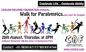 Civilian Welfare Foundation organises 'Walk for Paralympics' drive