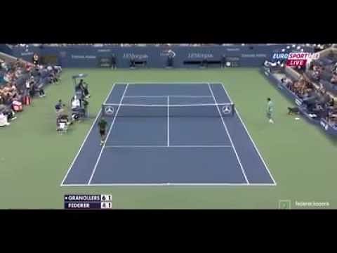 US Open 2014 Day 7 highlights: Roger Federer, sprinting like a teenager, hits unbelievable winner