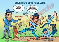 Comic: England's problems against spin