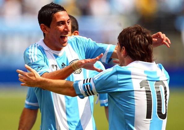 Di Maria and Messi