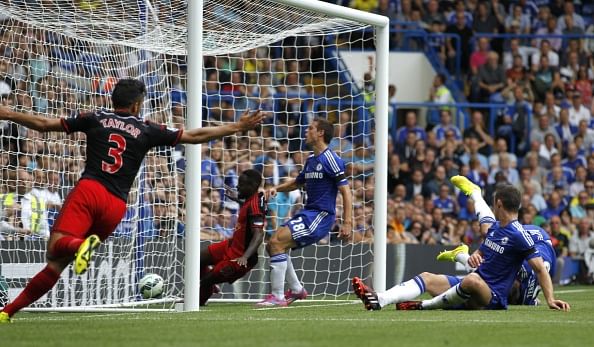 Video: John Terry scores an own goal as Chelsea trail 0-1 against Swansea