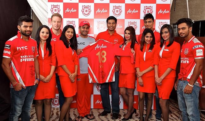 CLT20: AirAsia unveil Kings XI Punjab's official jersey