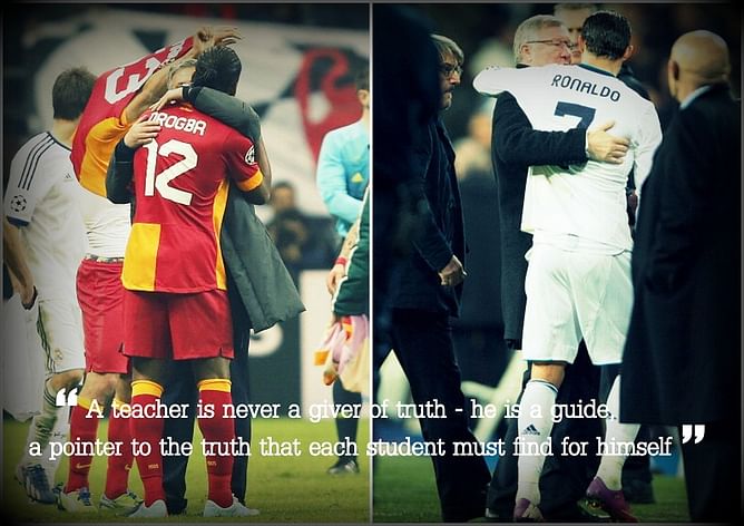 GIFs of players re-uniting with their old managers