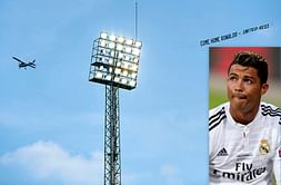 Video: Cristiano Ronaldo's reaction to the "Come home" flying banner by Manchester United fans