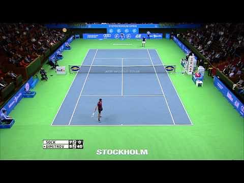 Video: Dimitrov hits two consecutive outrageous winners