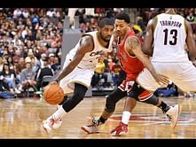 Highlights of the duel between Kyrie Irving and Derrick Rose