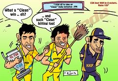 Comic: Chennai Super Kings follow PM's initiative