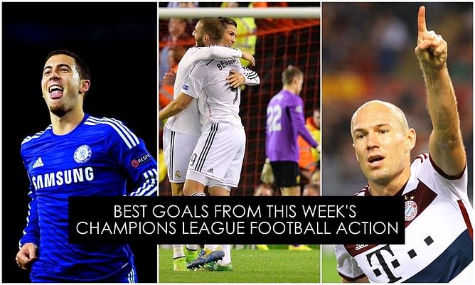 Seven of the best goals from UEFA Champions League this week - 21/22 October, 2014